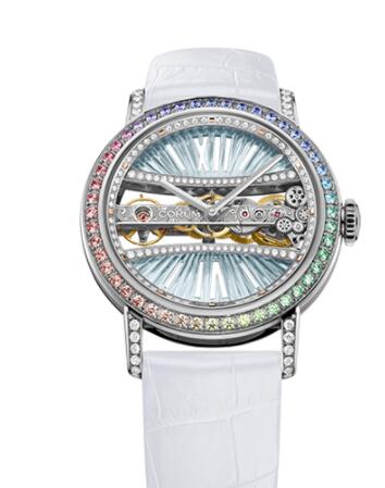 Review Copy Corum Golden Bridge 39 White Gold Diamonds Watch B113/03404 - 113.001.69/0F09 DB91G